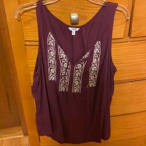 Purple Sonoma sleeveless blouse